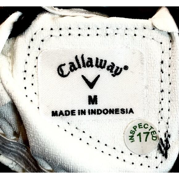 2 Callaway XTT Xtreme White/Black Golf Gloves Mens Medium Left Hand New - Picture 4 of 6